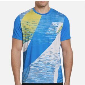 Grand Slam Multi Space Dye Mens Tennis Crew Breathable UPF Protection Size Large